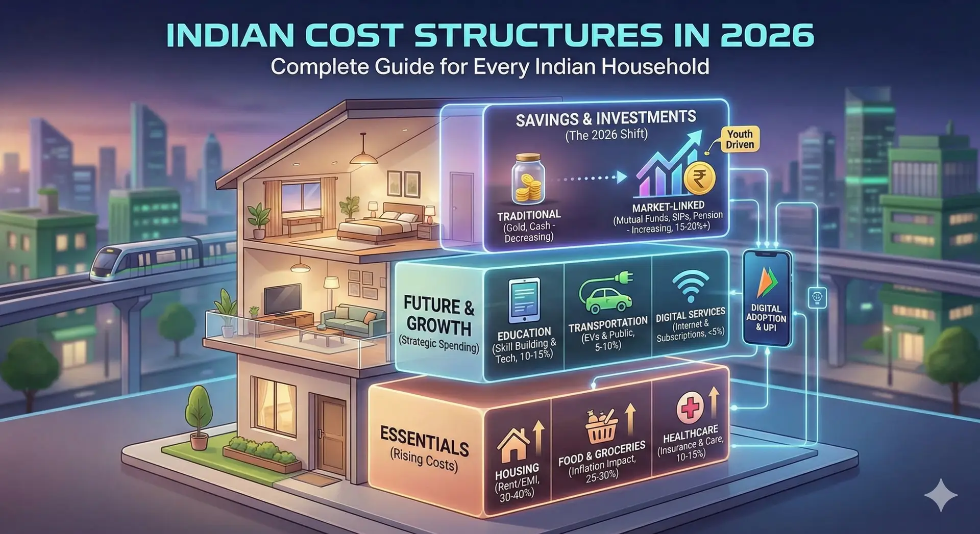 Indian Cost Structures in 2026 — Complete Guide for Every Indian Household and Business