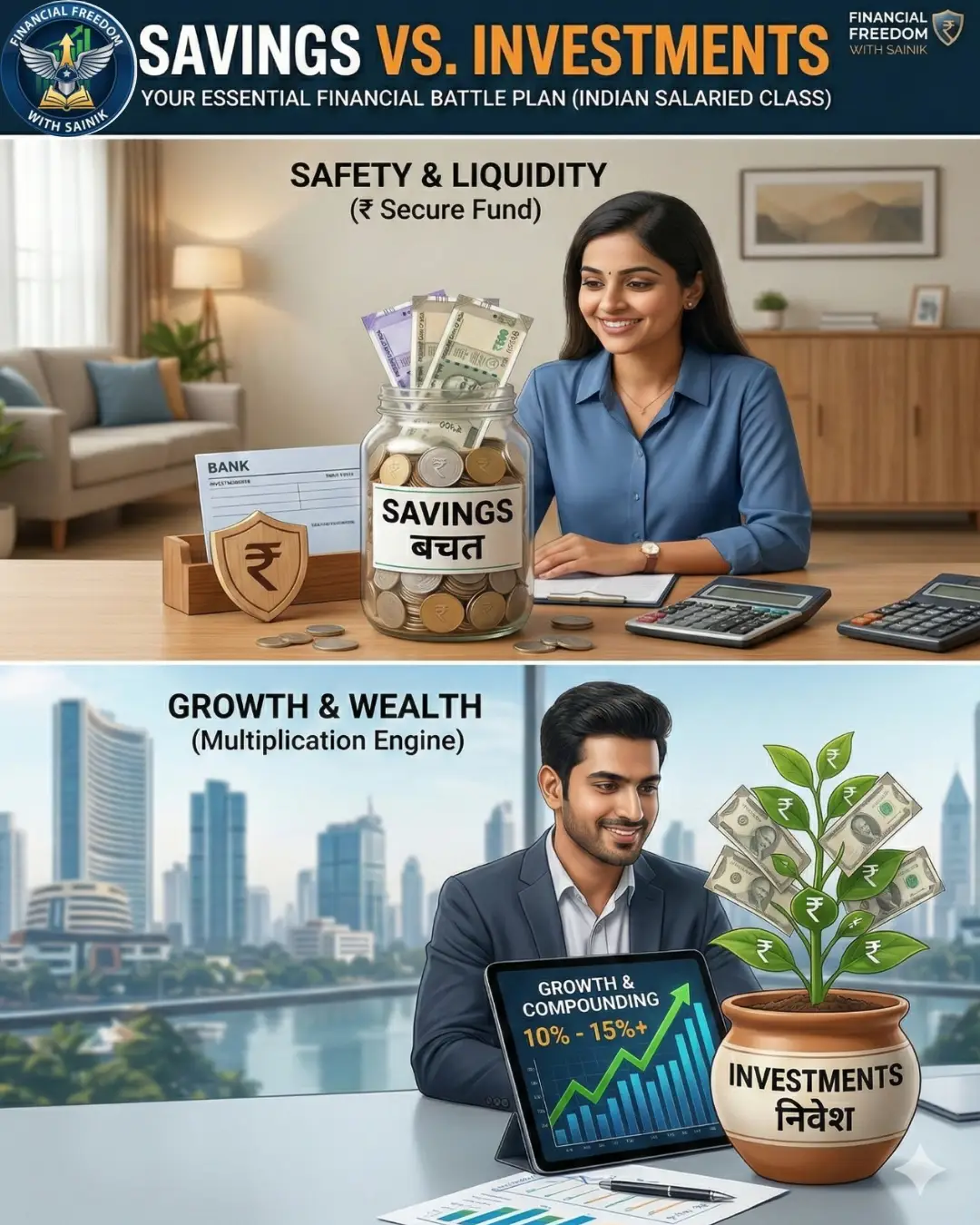 Savings vs. Investments: Why You Need Both to Build True Financial Freedom