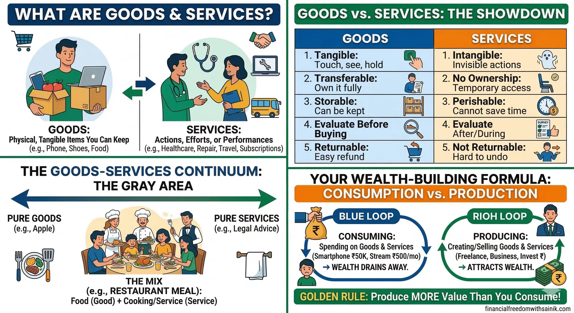 Goods vs. Services: The Ultimate Guide to Basic Economics & Wealth